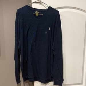 Polo by Ralph Lauren Men's Dark Blue Long Sleeve Shirt